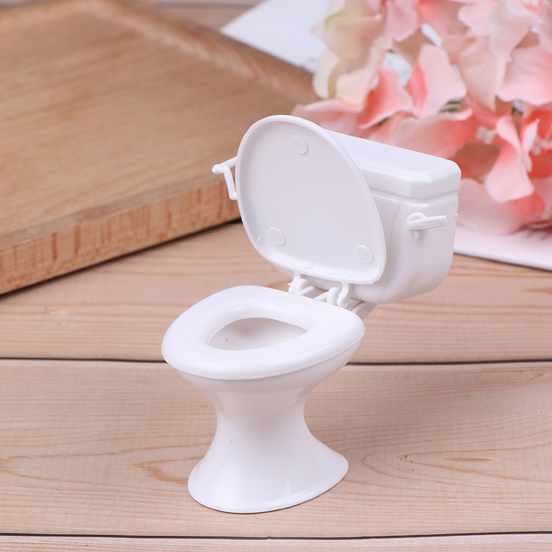 Baby Nursery Dolls - 【M】Dollhouse Furniture Vintage Bathroom Modeling White