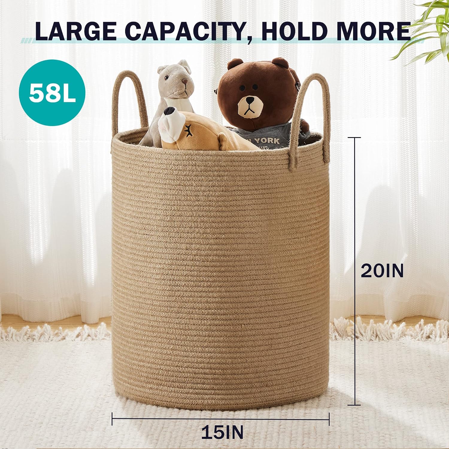 Rope Laundry Hamper Basket , 5 - Baby Nursery Laundry Hamper review and price