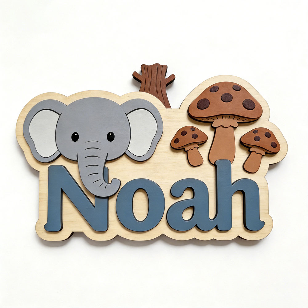 Customizable Cartoon Elephant  - Baby Nursery Elephant Theme review and price