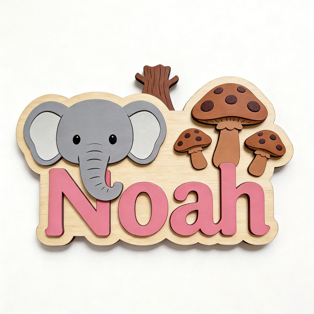 Customizable Cartoon Elephant  - Baby Nursery Elephant Theme review and price