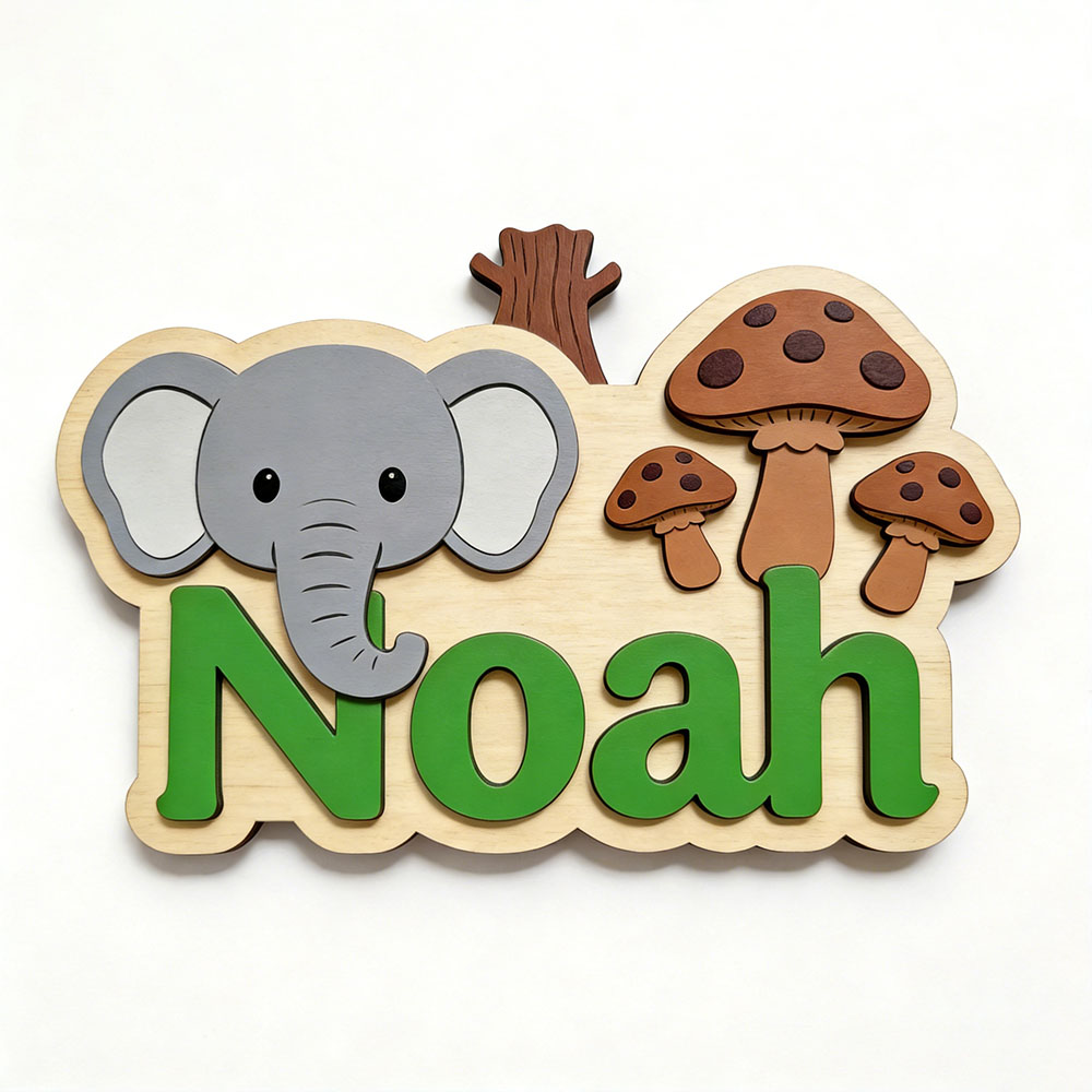 Customizable Cartoon Elephant  - Baby Nursery Elephant Theme review and price