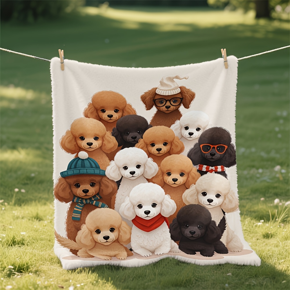 Fluffy Dog Friends Blanket Thr - Baby Nursery Decor Ideas review and price