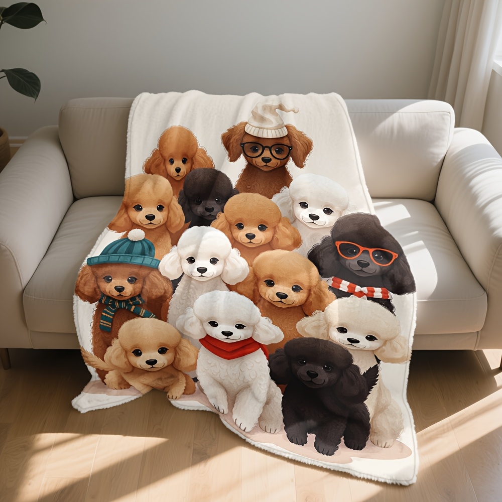 Fluffy Dog Friends Blanket Thr - Baby Nursery Decor Ideas review and price