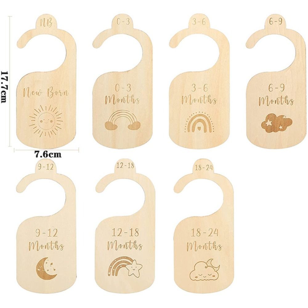 7/8Pcs Wood Baby Closet Divide - Baby Nursery Wardrobe review and price