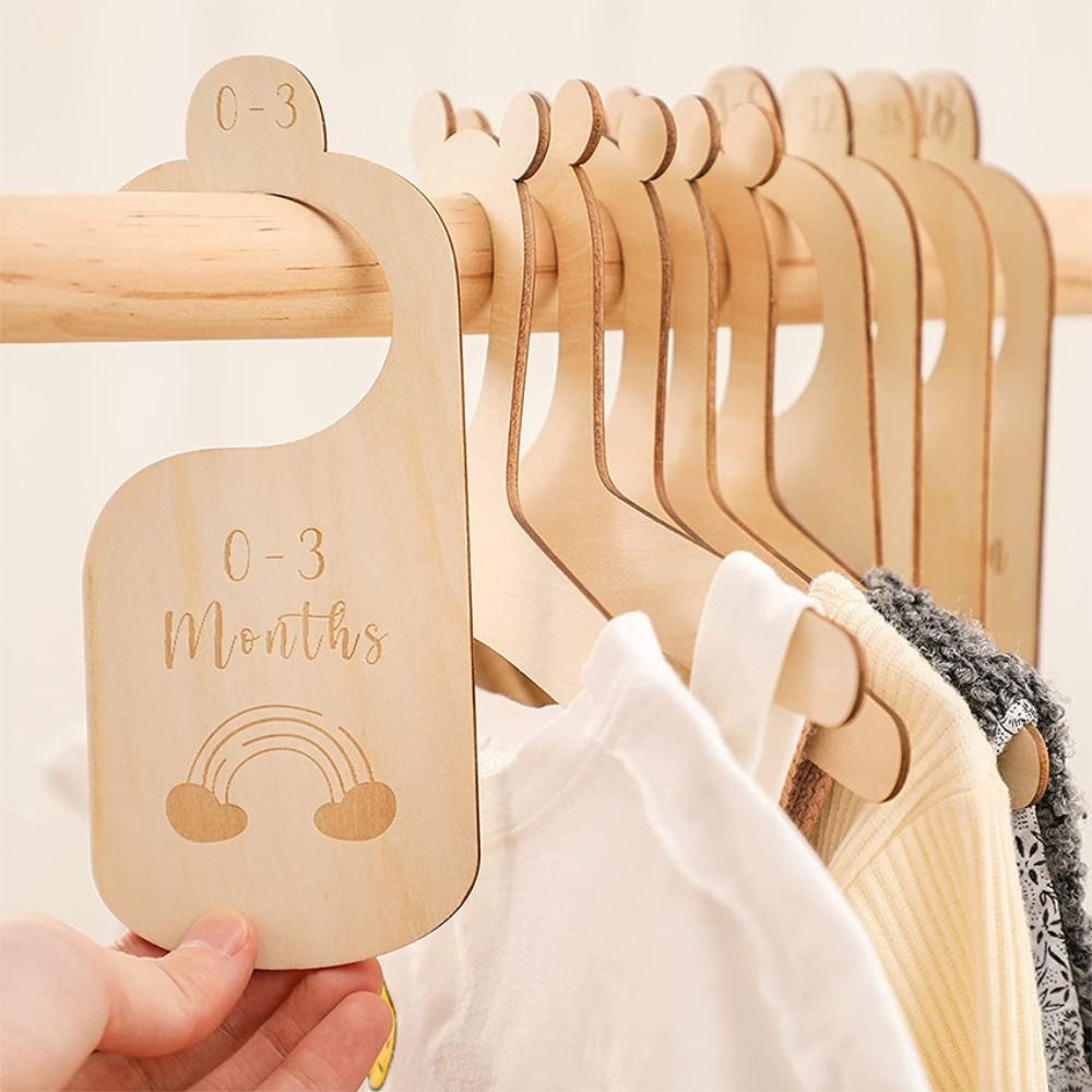 7/8Pcs Wood Baby Closet Divide - Baby Nursery Wardrobe review and price