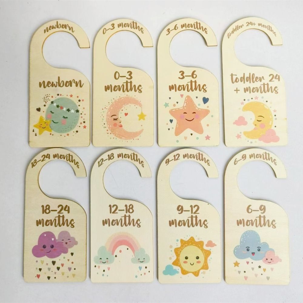 7/8Pcs Wood Baby Closet Divide - Baby Nursery Wardrobe review and price