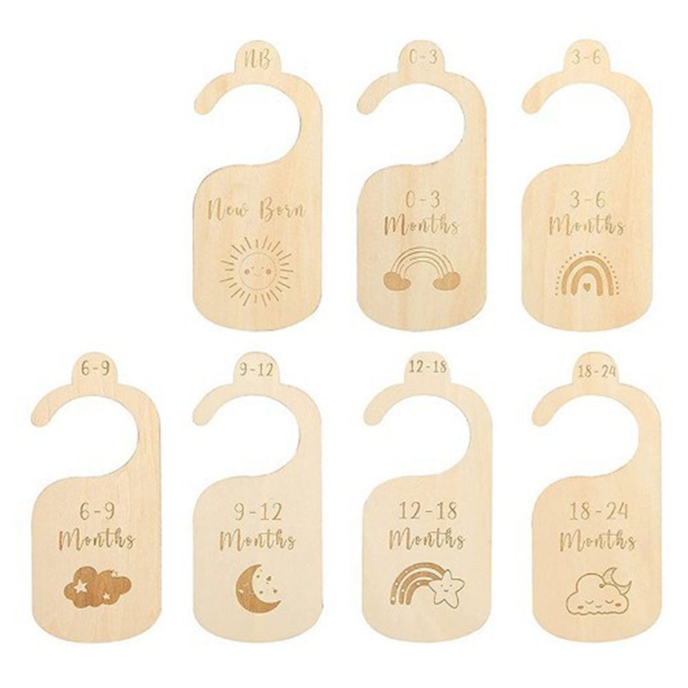 7/8Pcs Wood Baby Closet Divide - Baby Nursery Wardrobe review and price
