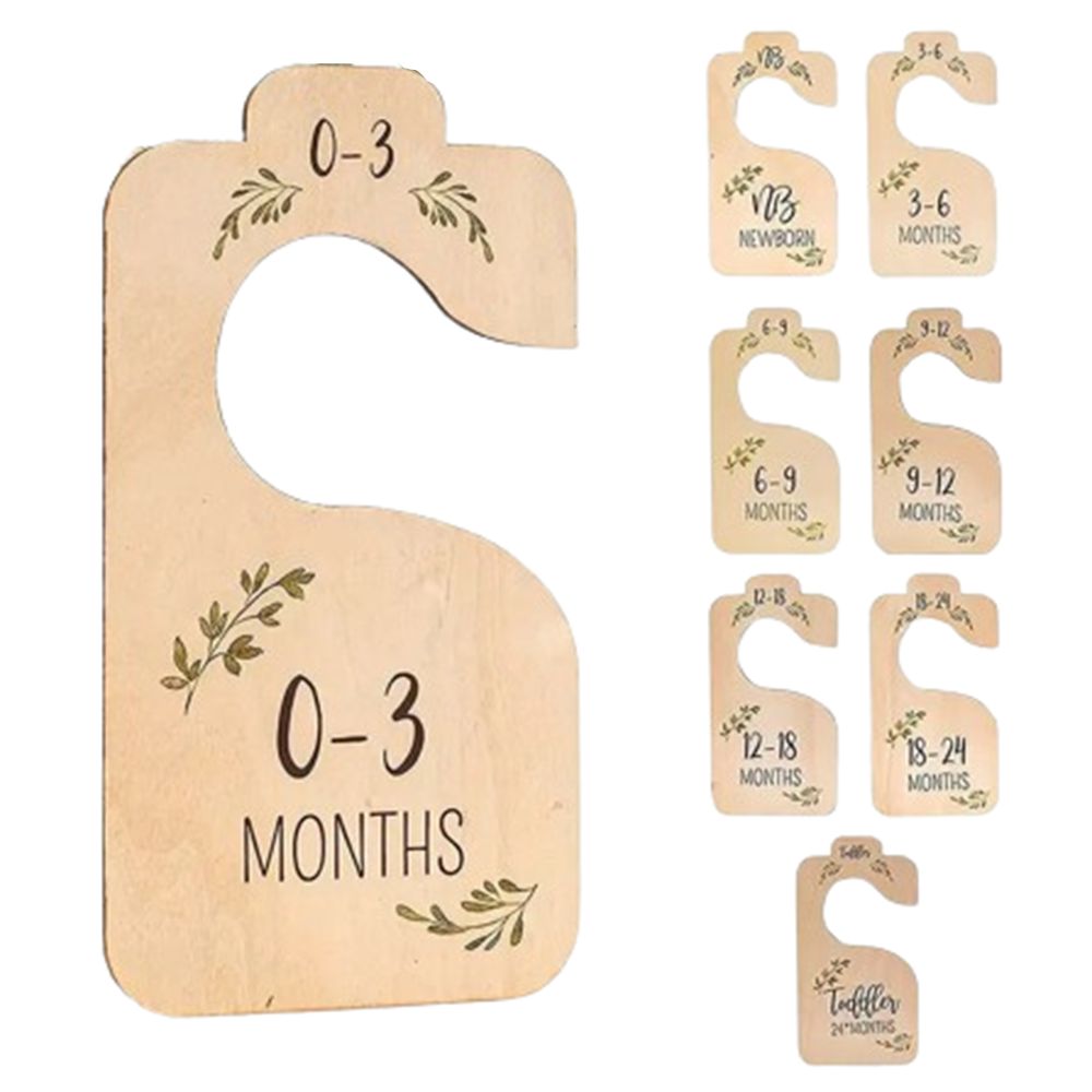 7/8Pcs Wood Baby Closet Divide - Baby Nursery Wardrobe review and price