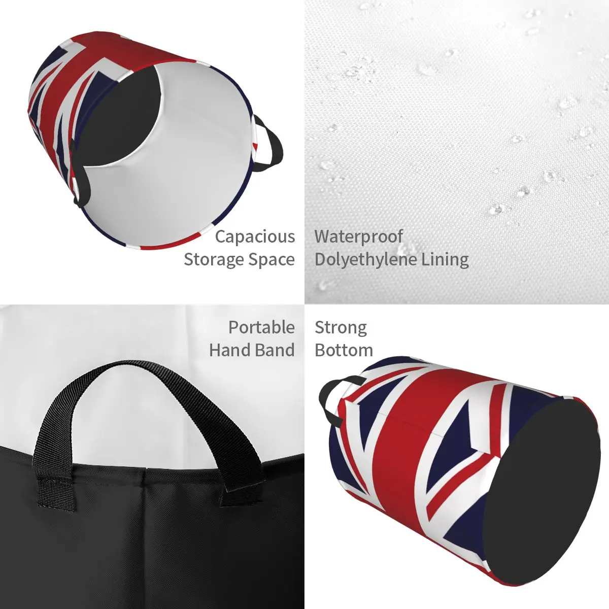 Union Jack Flag Of The UK Laun - Baby Nursery Laundry Hamper review and price