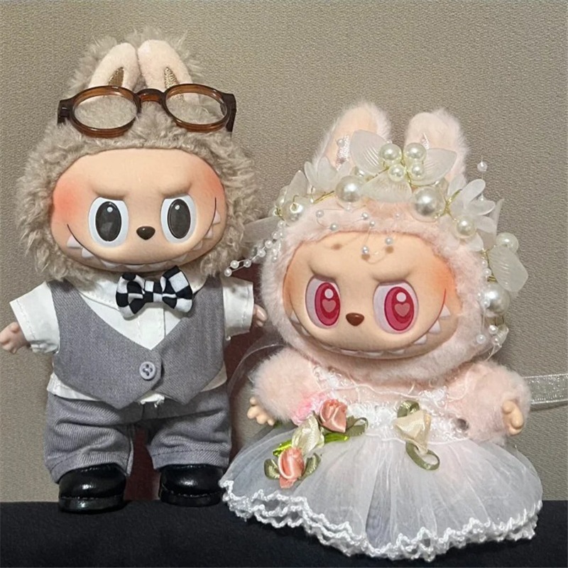 15 17cm For Labubu Doll Weddin - Baby Nursery Dolls review and price