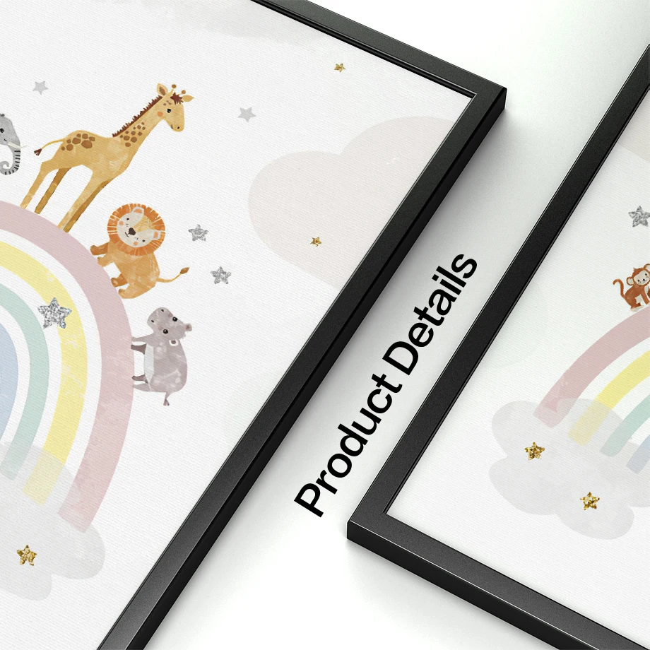 Giraffe Elephant Hot Balloon S - Baby Nursery Artwork review and price