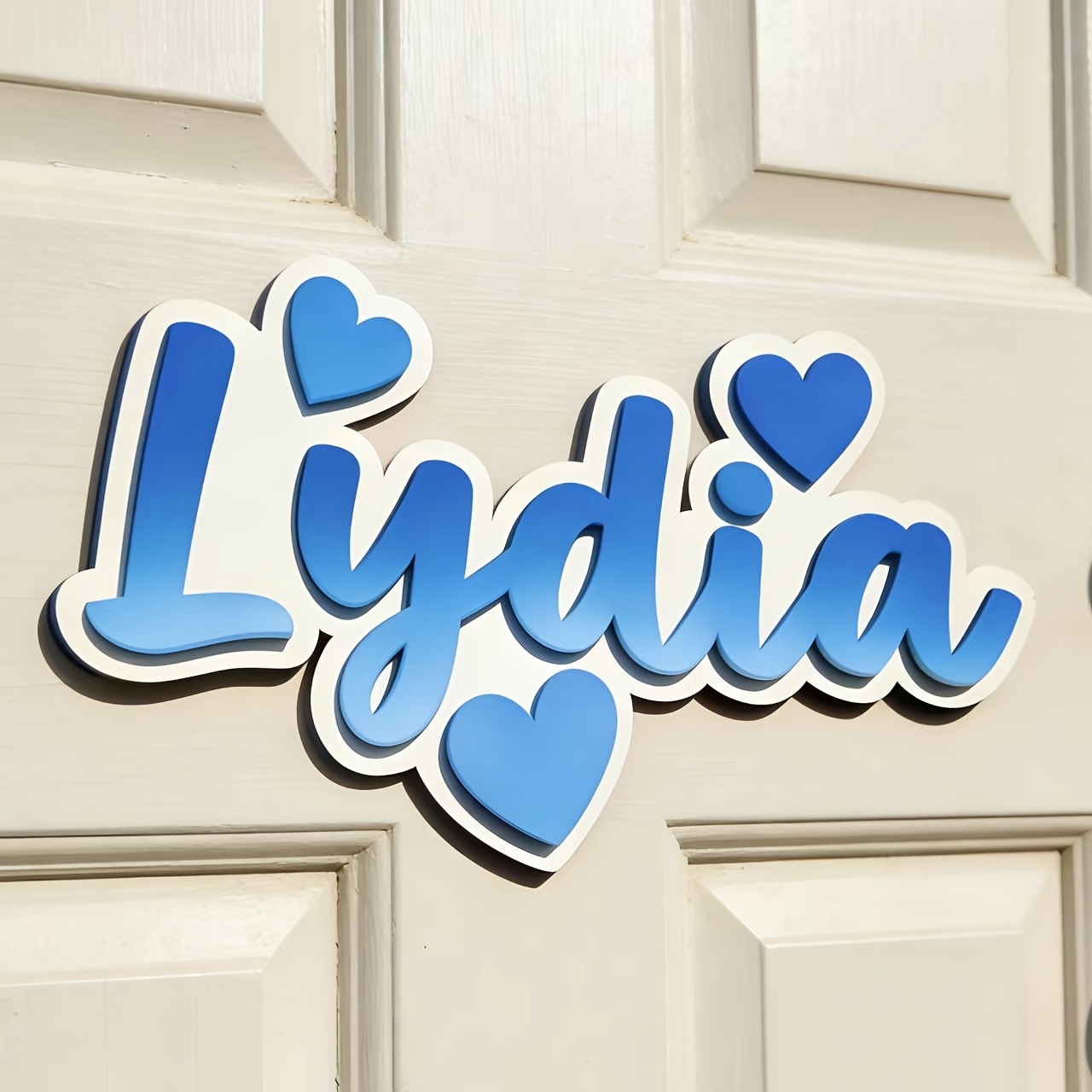 Personalized Gradient Heart Na - Baby Nursery Hanging Decor review and price
