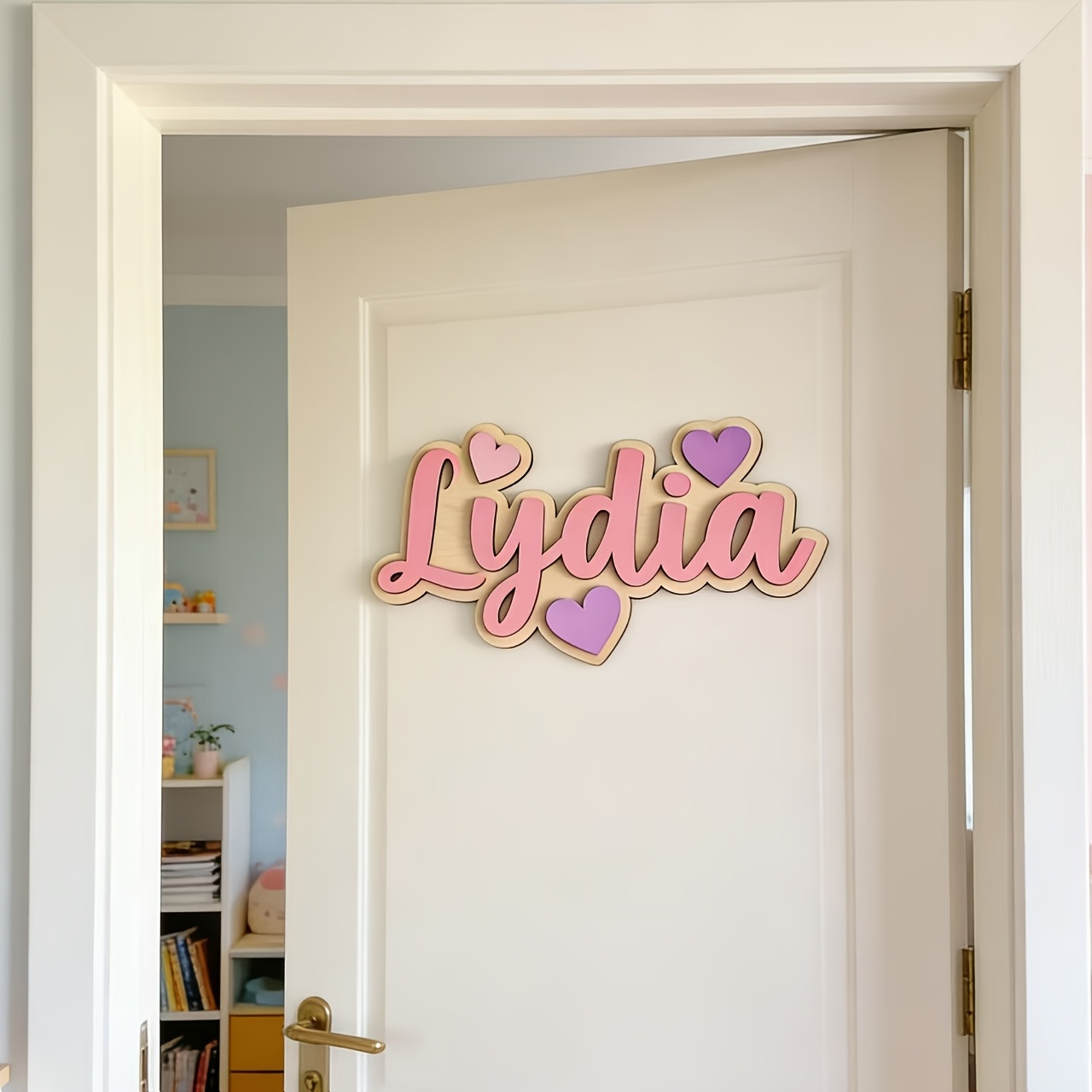 Personalized Gradient Heart Na - Baby Nursery Hanging Decor review and price