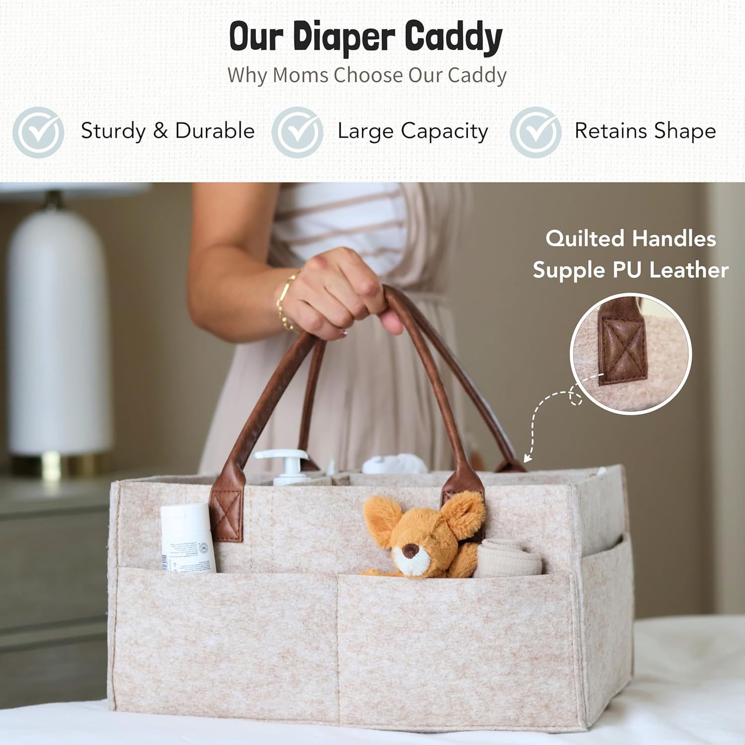 Baby Felt Storage Nursery Orga - Diaper Caddy Organizer review and price