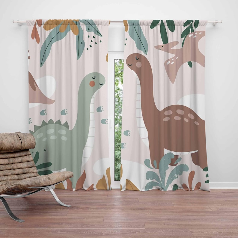 Dinosaur Nursery Curtains Dino - Baby Nursery Youtube review and price