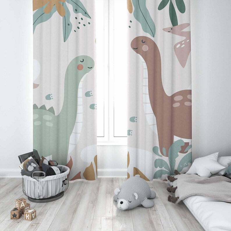 Dinosaur Nursery Curtains Dino - Baby Nursery Youtube review and price