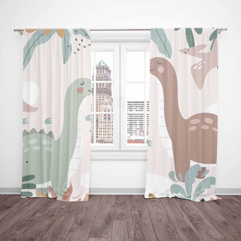 Dinosaur Nursery Curtains Dino - Baby Nursery Youtube review and price