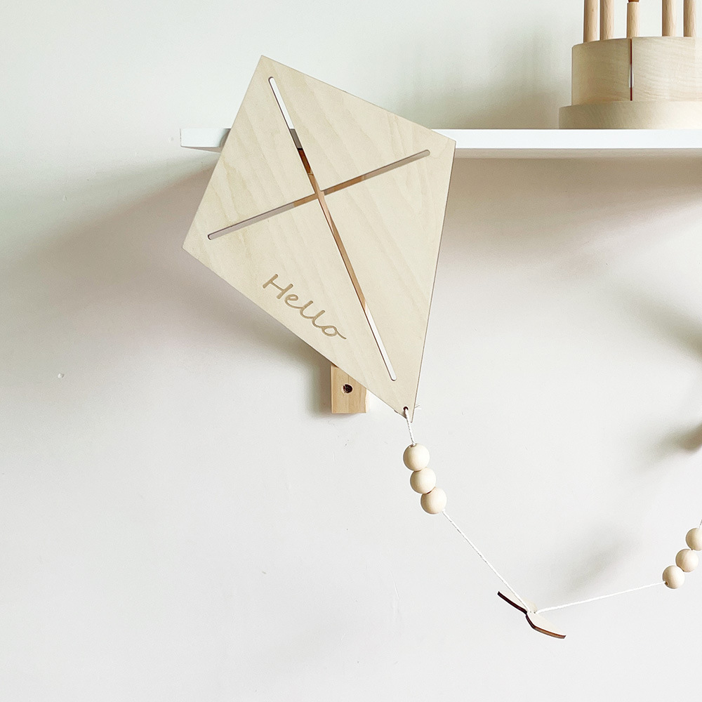 INS Nordic Wooden Kite Wall Or - Baby Nursery Hanging Decor review and price