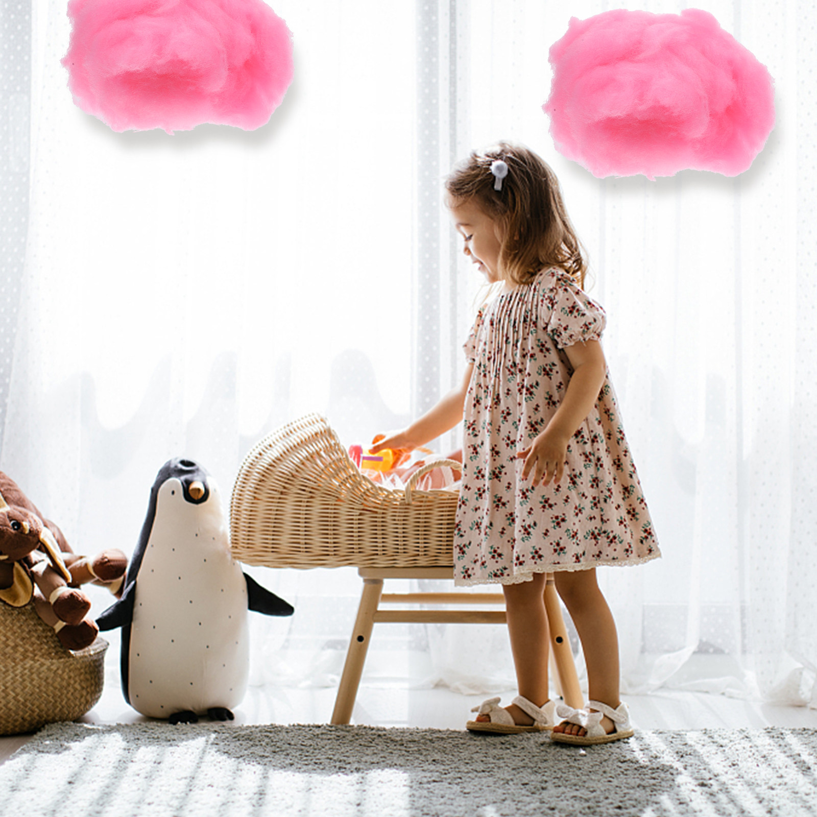 4Pcs Cloud Hanging Ornaments C - Baby Nursery Hanging Decor review and price