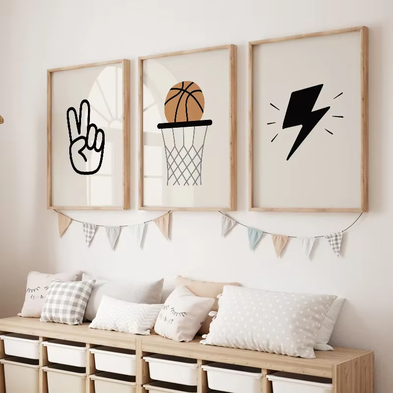 Simple Boy Basketball Skateboa - Baby Nursery Prints review and price