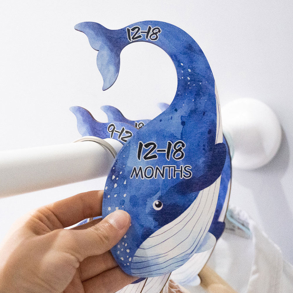 7Pcs Wooden Whale Baby Clothes - Baby Nursery Wardrobe review and price