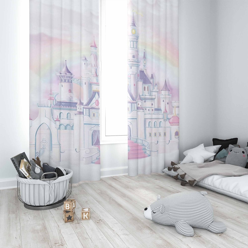 Princess Castle Nursery Curtai - Baby Nursery Youtube review and price
