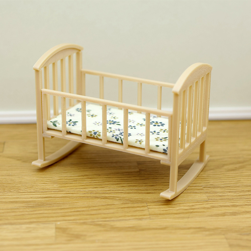 ⭐HOT❗ 1/12 Dollhouse Mini Crad - Baby Nursery Dolls review and price