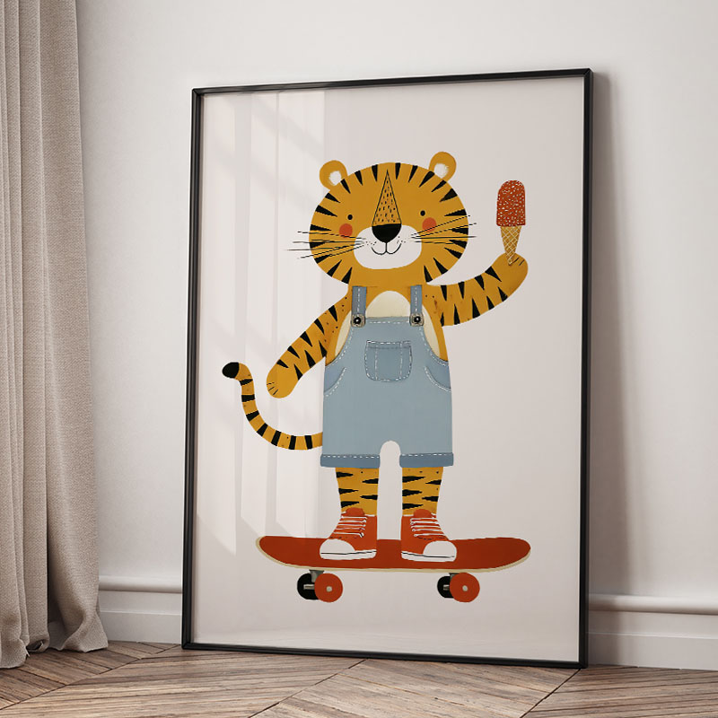 Funny Cartoon Animal Car Ballo - Baby Nursery Artwork review and price