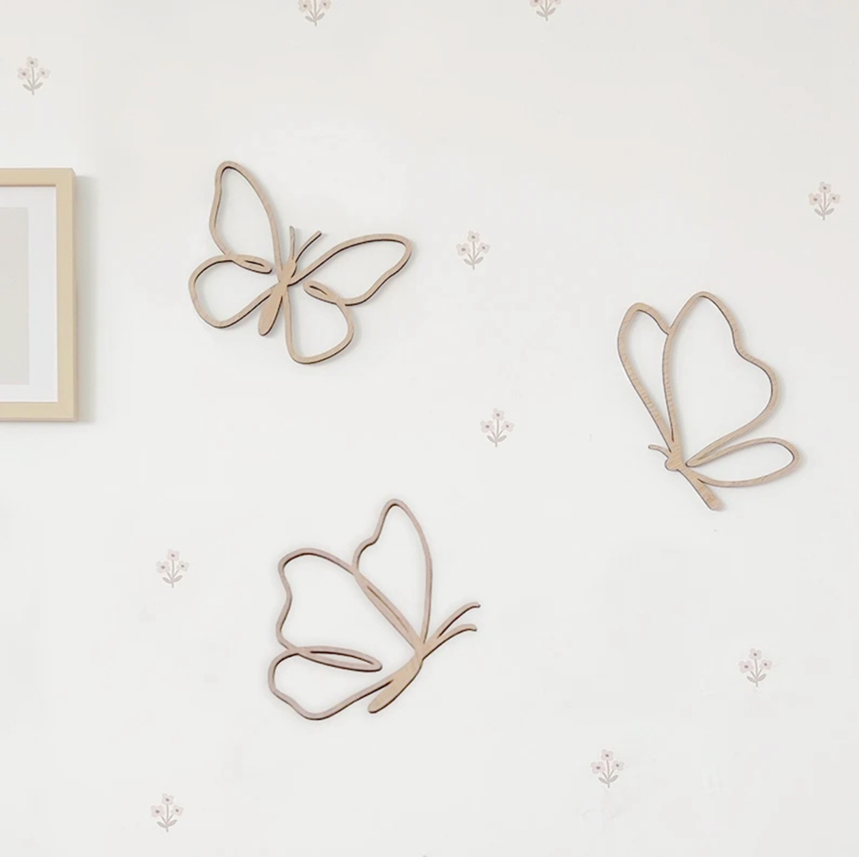 wooden butterflies sign, Woode - Baby Nursery Artwork review and price
