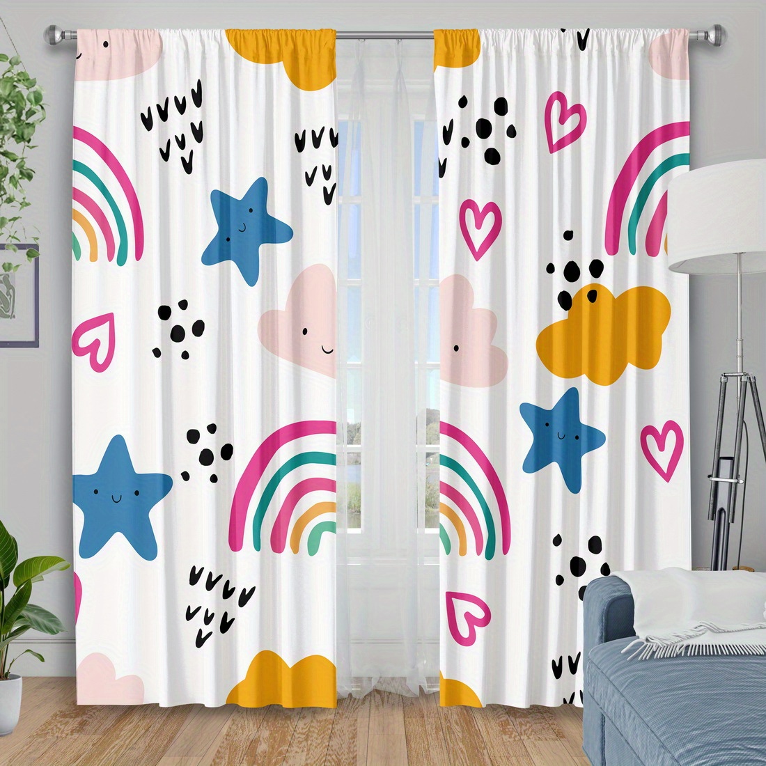 Cute Rainbow Stars Hearts Nurs - Baby Nursery Youtube review and price