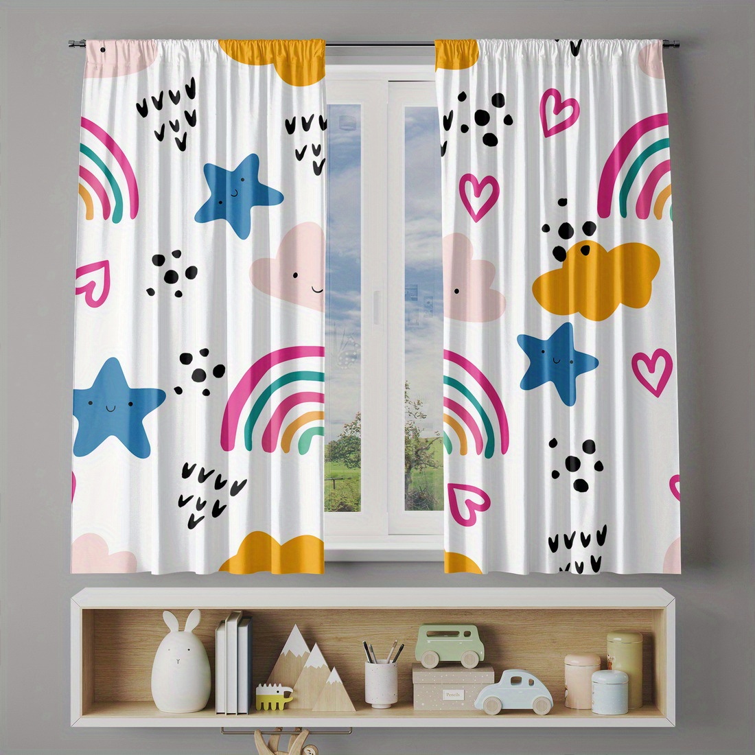 Cute Rainbow Stars Hearts Nurs - Baby Nursery Youtube review and price