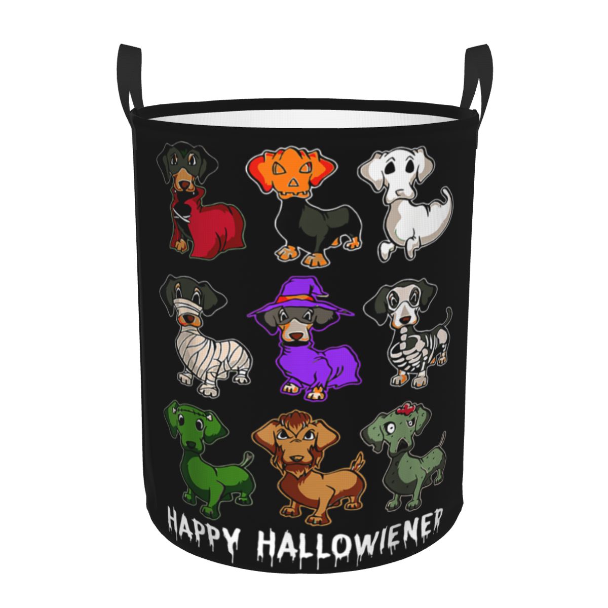 Happy Hallowiener Funny Dachsh - Baby Nursery Laundry Hamper review and price