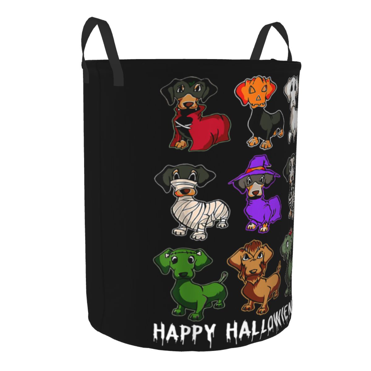 Happy Hallowiener Funny Dachsh - Baby Nursery Laundry Hamper review and price
