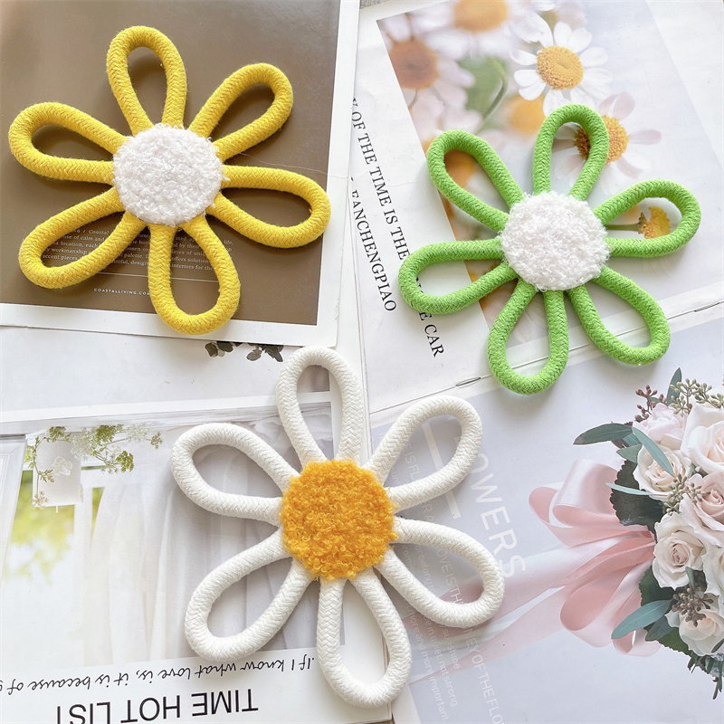Cotton Rope Woven Daisy Flower - Baby Nursery Artwork review and price