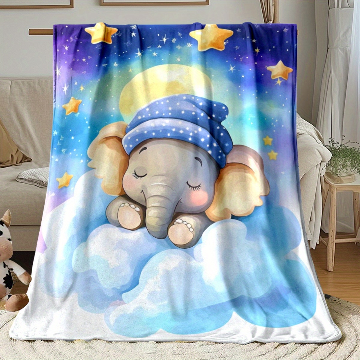 Sleeping Baby Elephant Cloud S - Baby Nursery Elephant Theme review and price