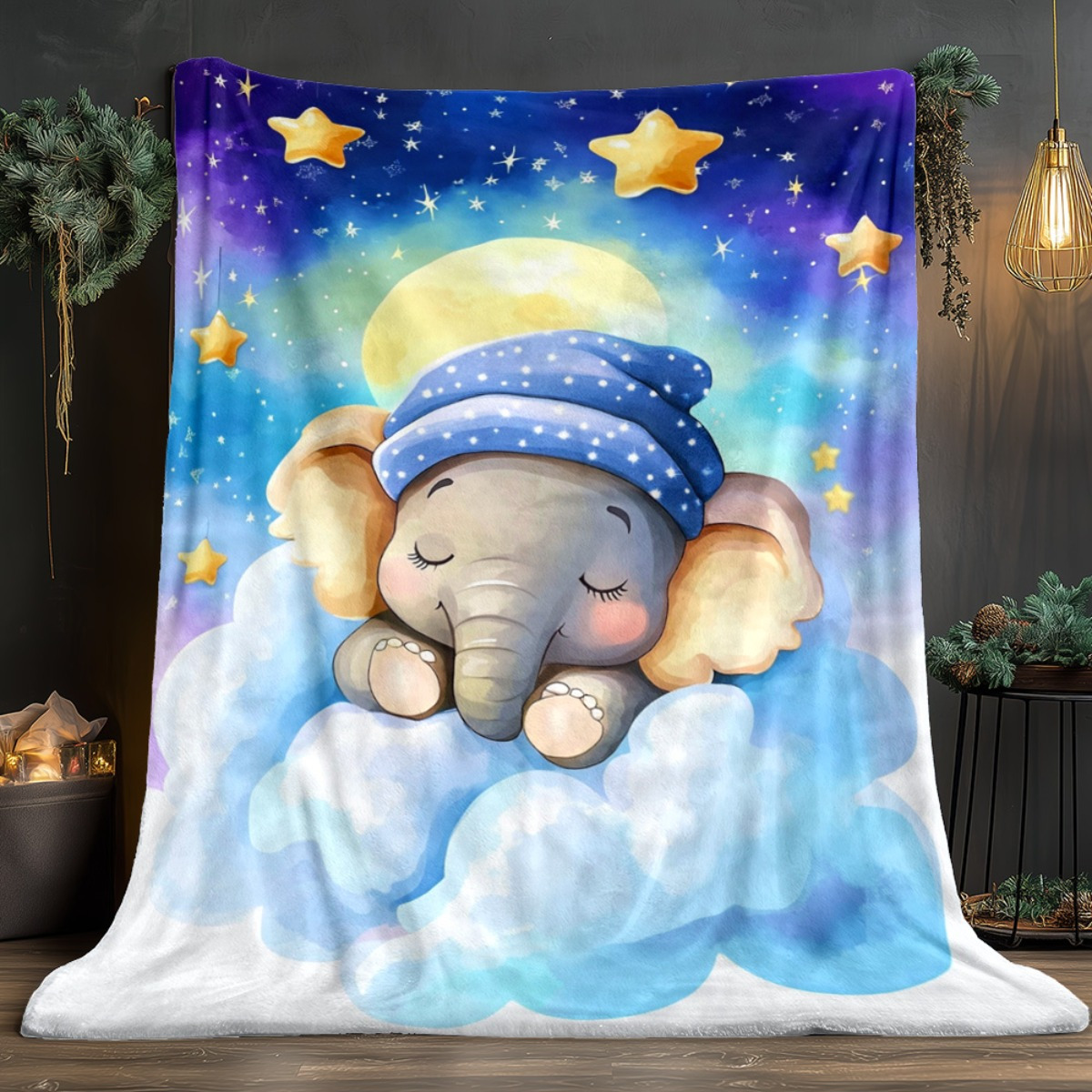 Sleeping Baby Elephant Cloud S - Baby Nursery Elephant Theme review and price