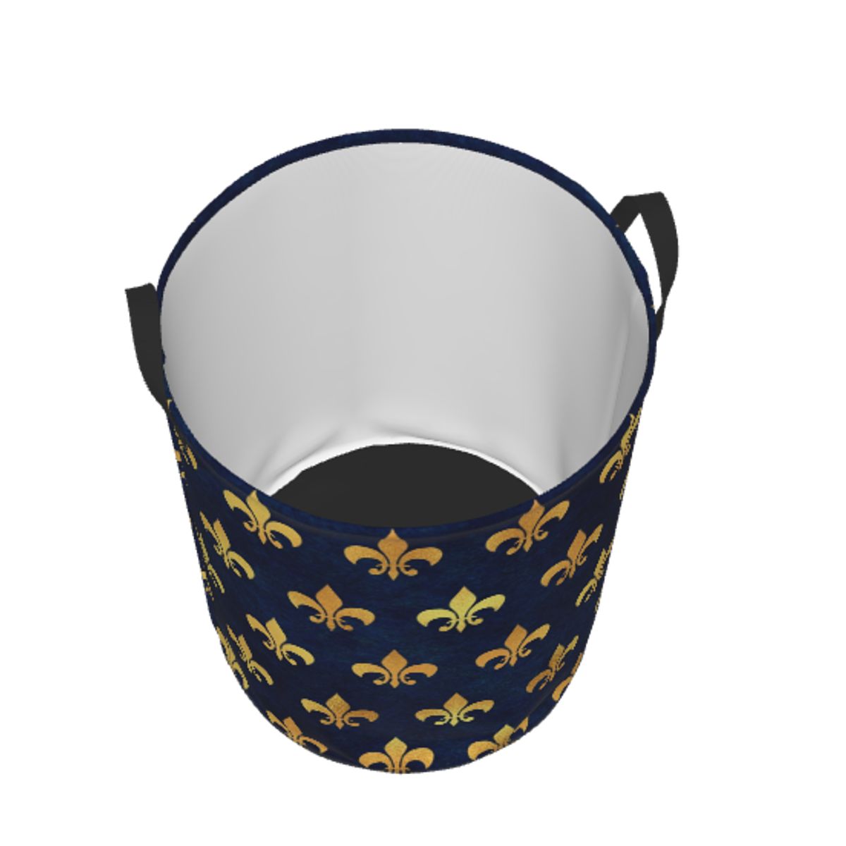 Royal Gold Blue Grunge Fleur D - Baby Nursery Laundry Hamper review and price