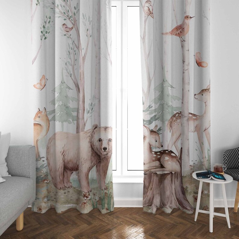 Forest Animals Curtains Kids N - Baby Nursery Youtube review and price